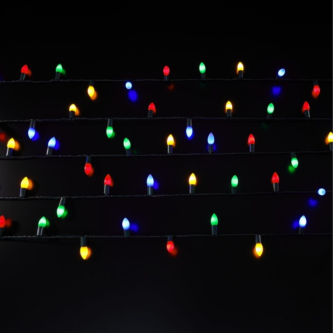 Christmas Lights Mini Cone 120 LED Multicolour
