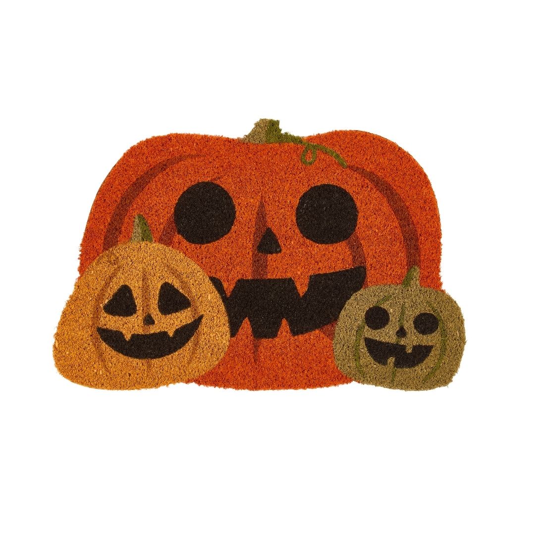Coir Outdoor Mat Halloween Pumpkins 45 x 75cm