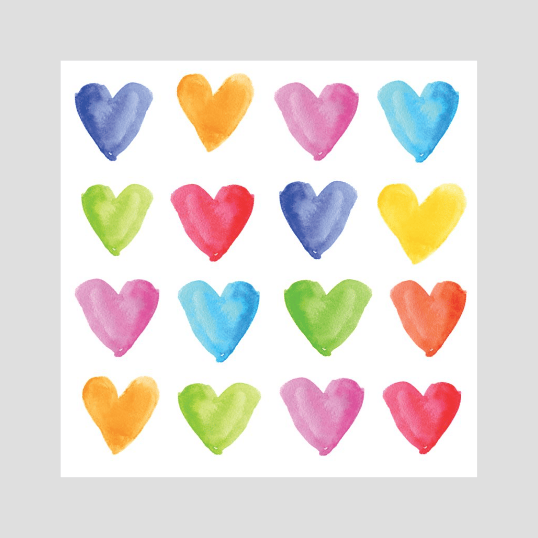 Paper Napkins Hearts