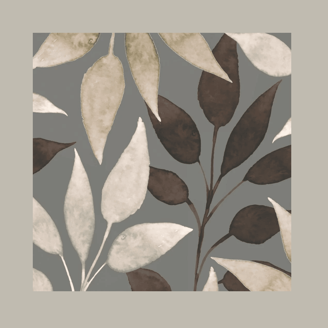Paper Napkins Scandic Leaves Brown