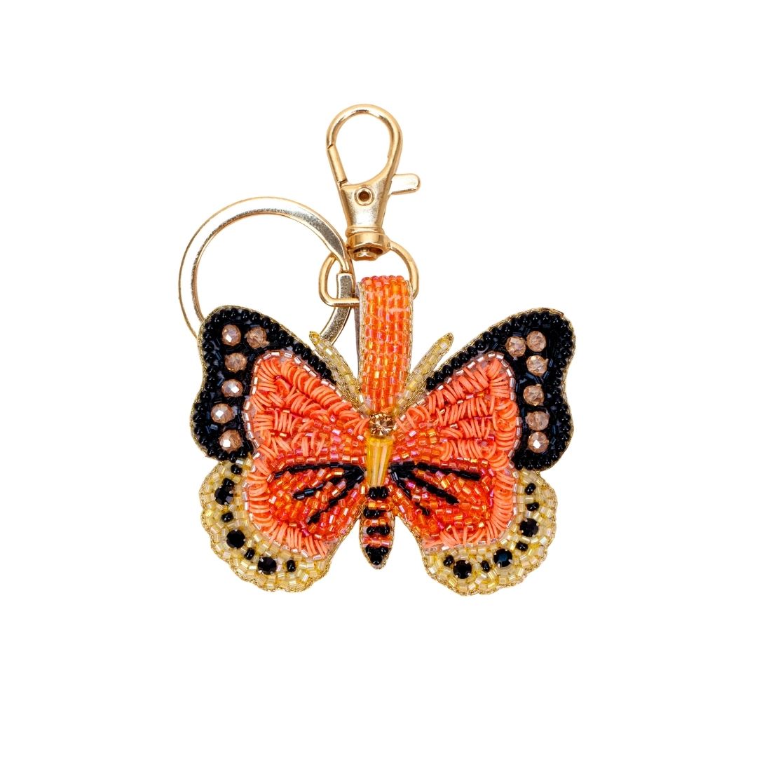 Beaded Keyring - Bonny Butterfly