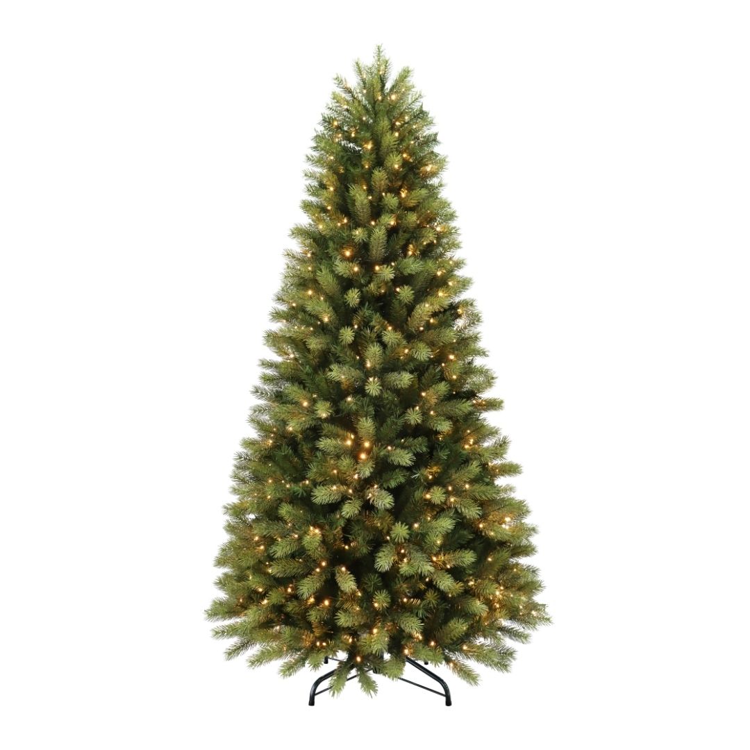 7.5ft Pre-Lit Slim Kensington Fir Artificial Christmas Tree
