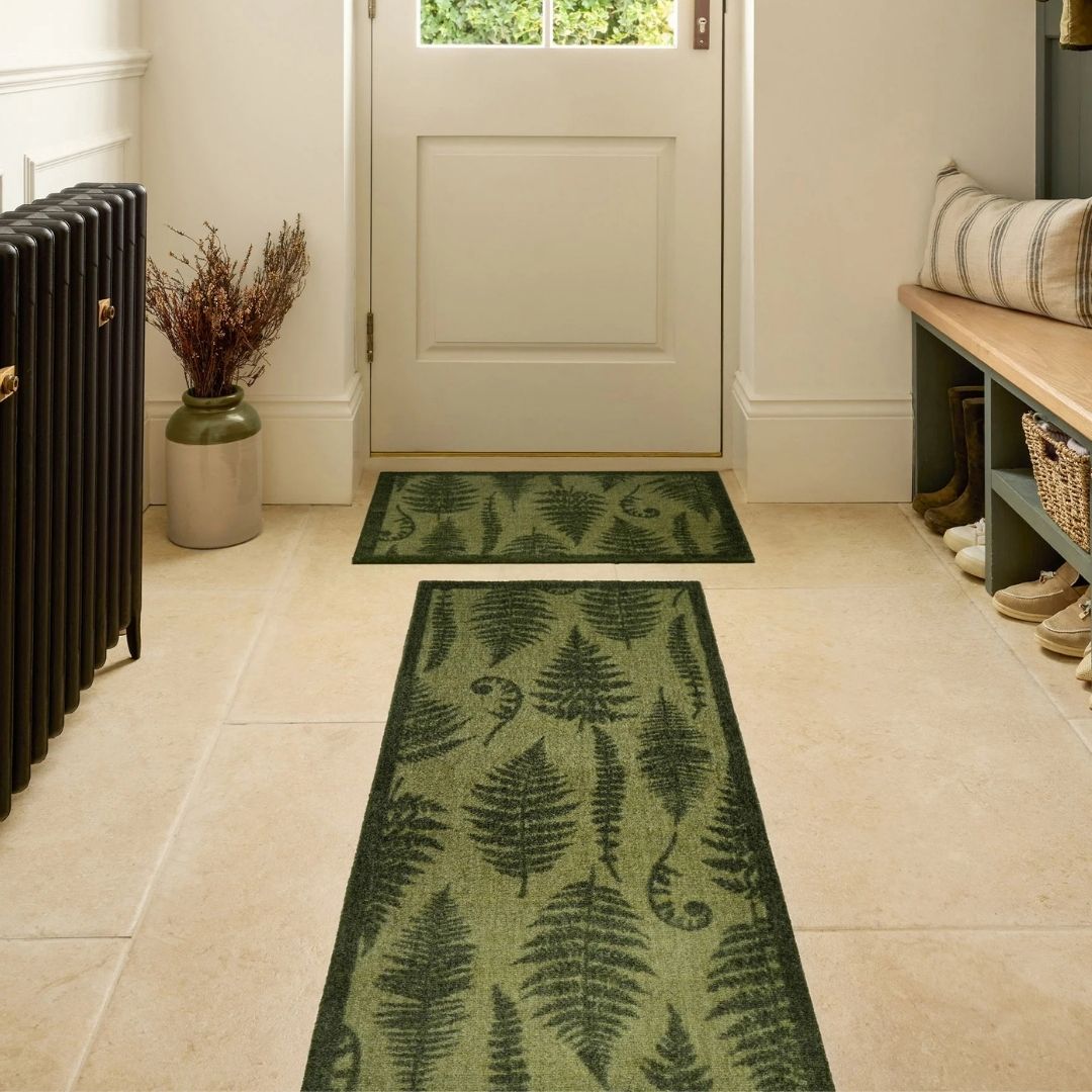 Runner Rug Green Fern