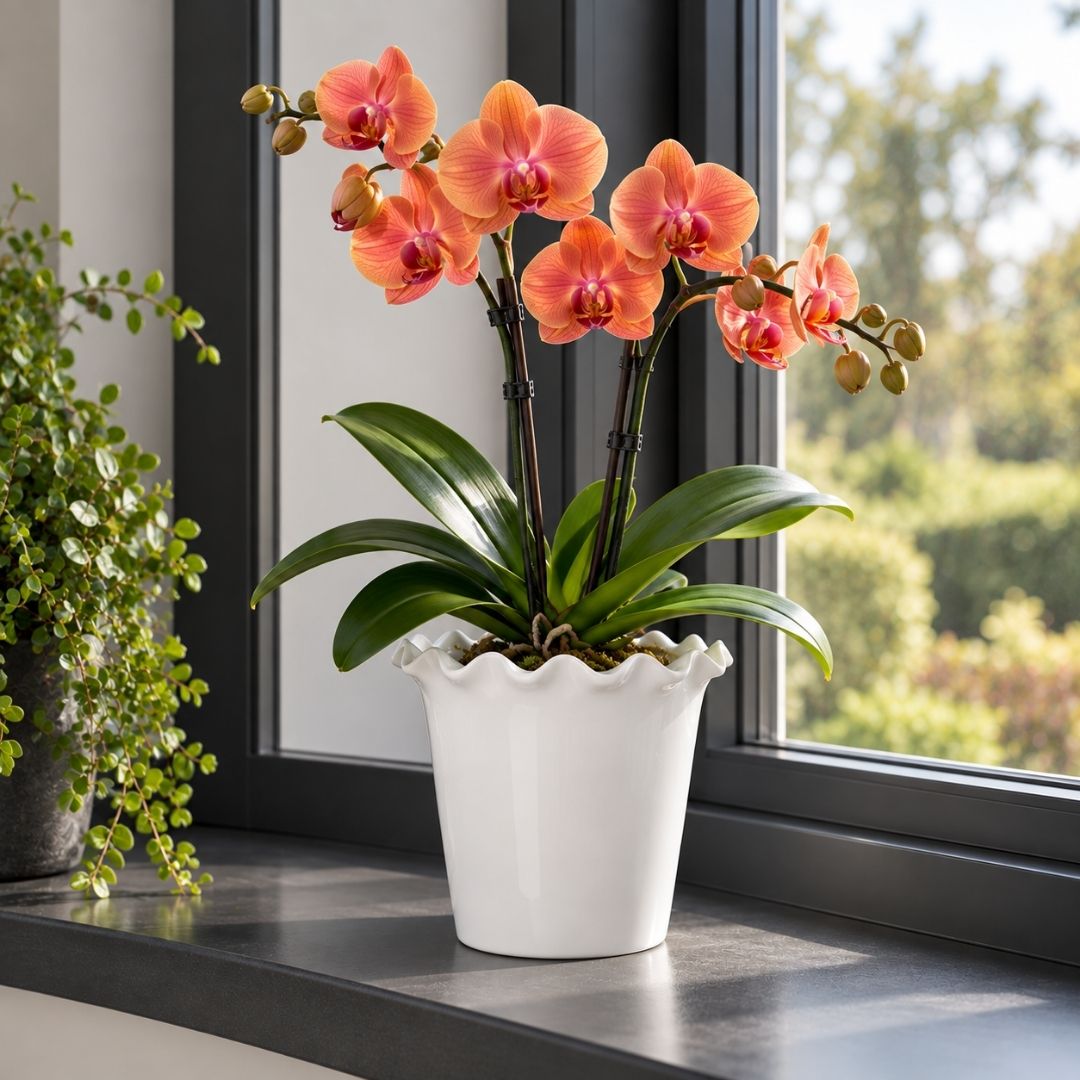 Vanda Indoor Pot White