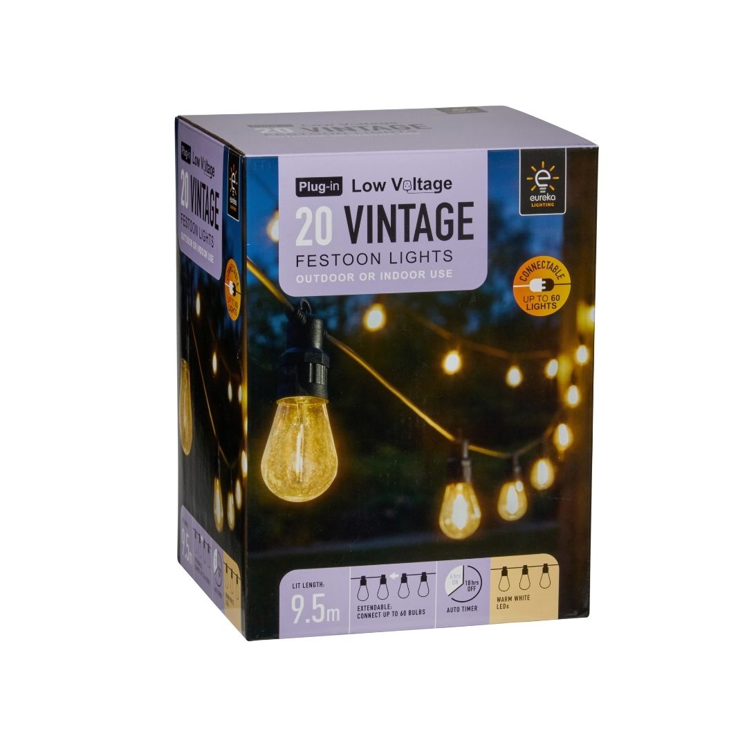 Vintage Festoon String Lights - Warm White