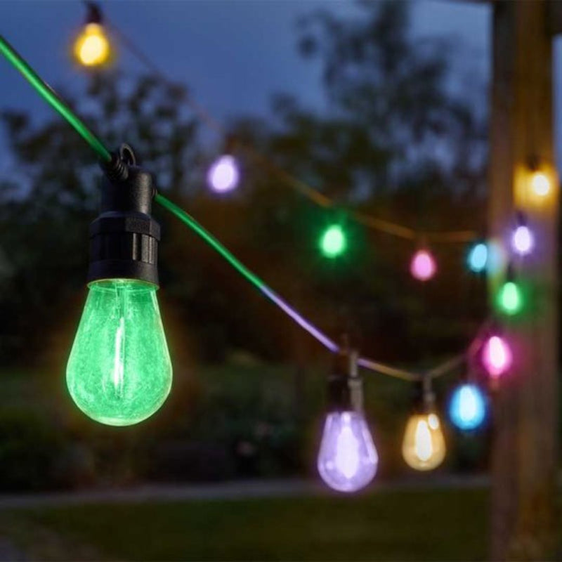 Vintage Festoon String Lights - Coloured - The Garden HouseSmart Garden