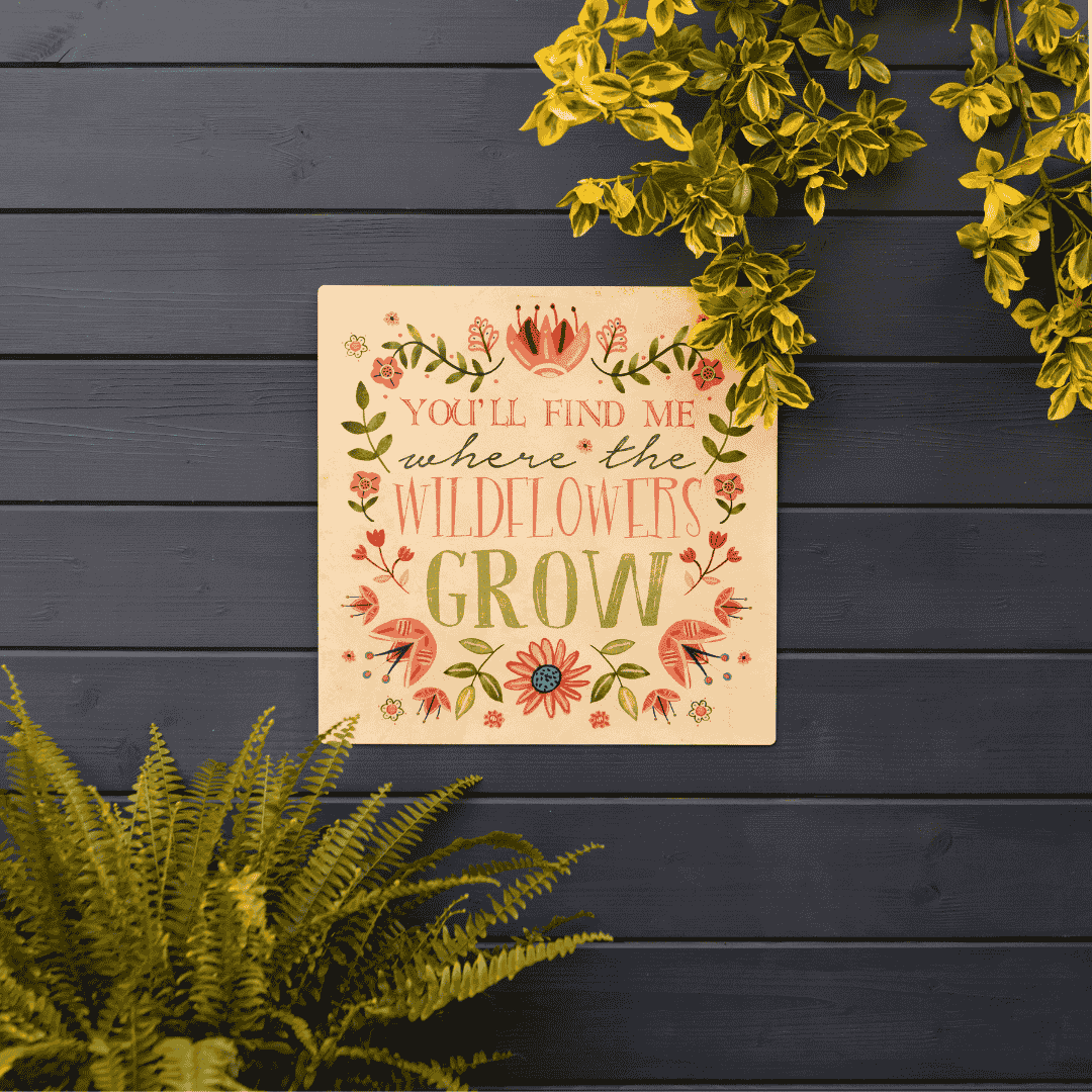 Wildflowers Wall Plaque