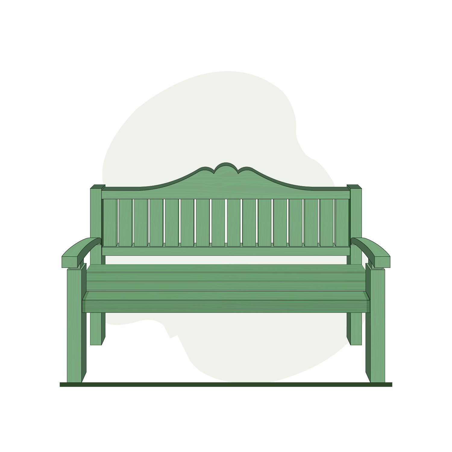 Garden Wooden Bench