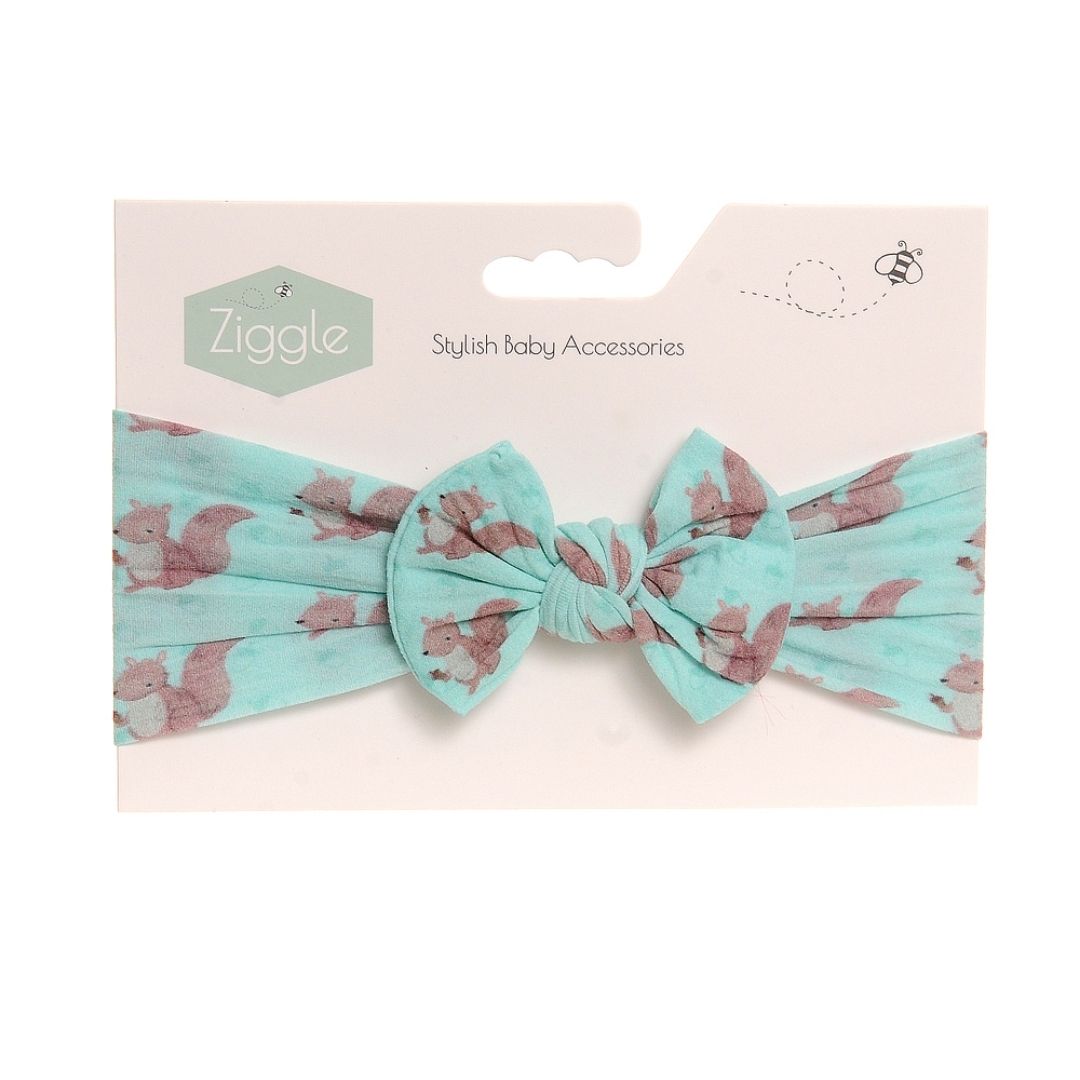 Squirrel Top Bow Turban Headband