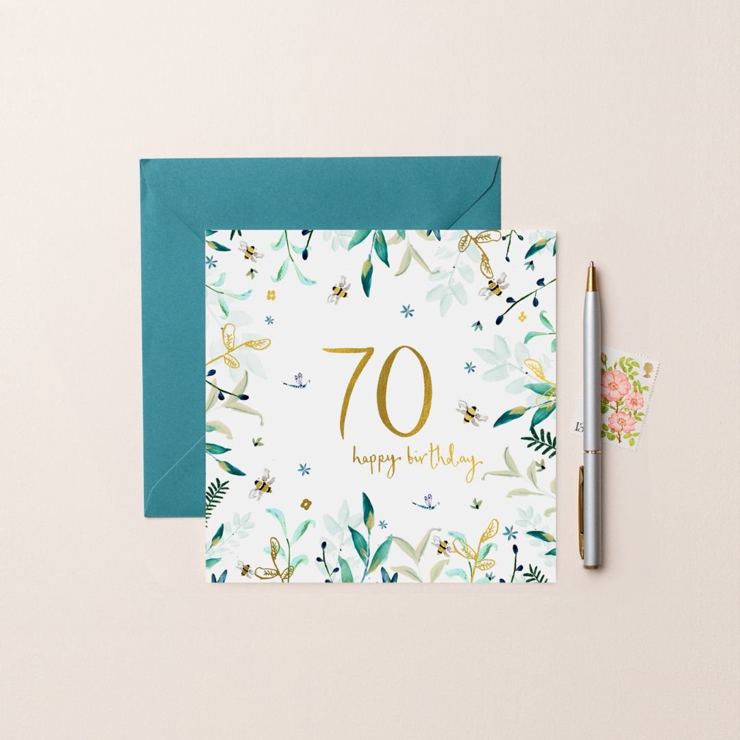 70th Birthday Card