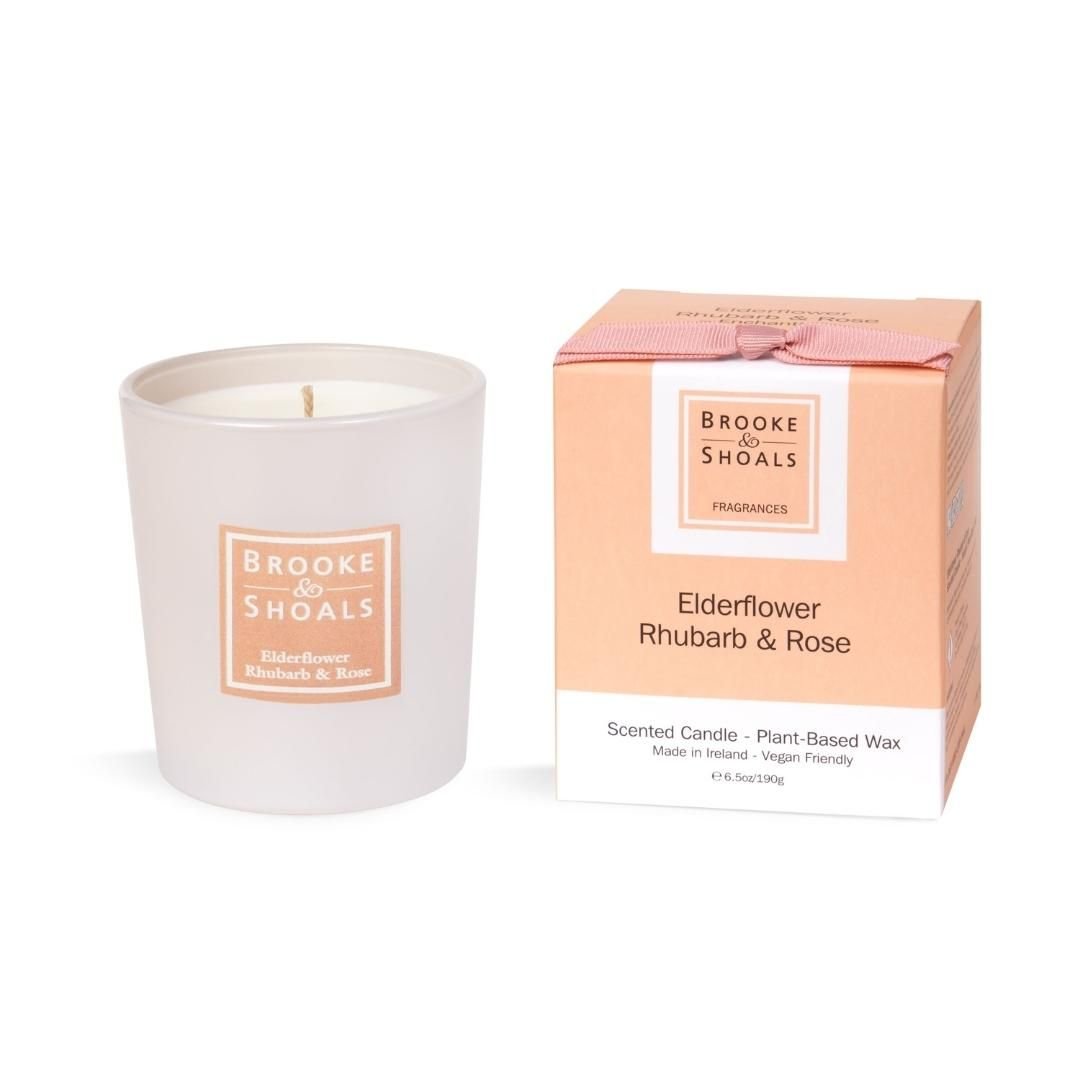 Brooke & Shoals Candle - Elderflower,Rhubarb & Rose