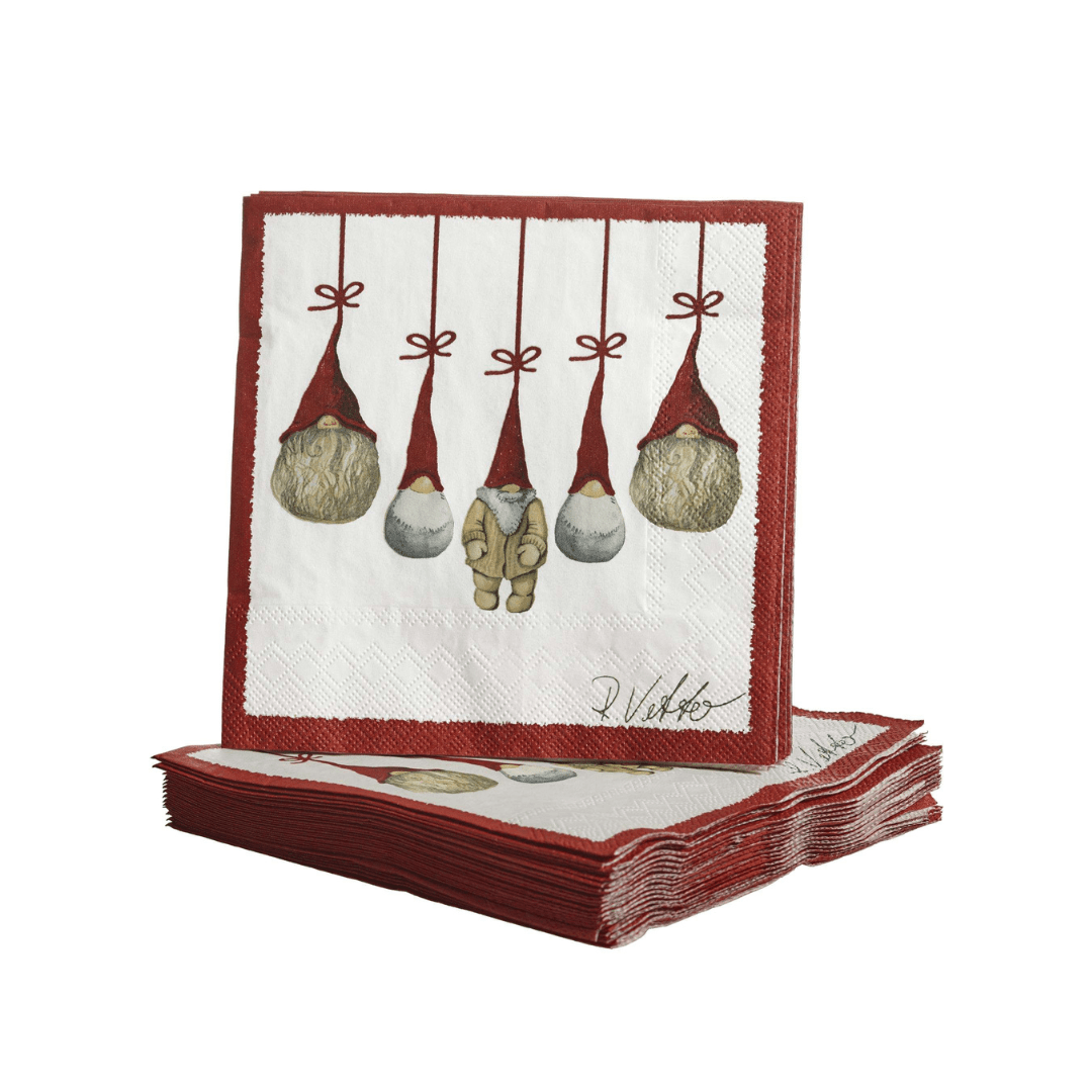 Christmas Paper Napkins Santas 25x25cm
