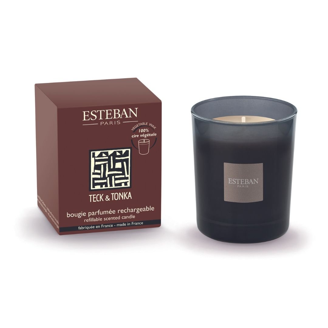 Esteban Refillable Candle - Teck & Tonka