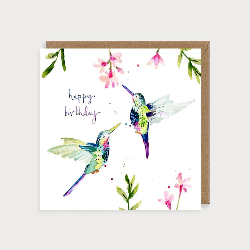 Hummingbirds Birthday Card - The Garden HouseLouise Mulgrew