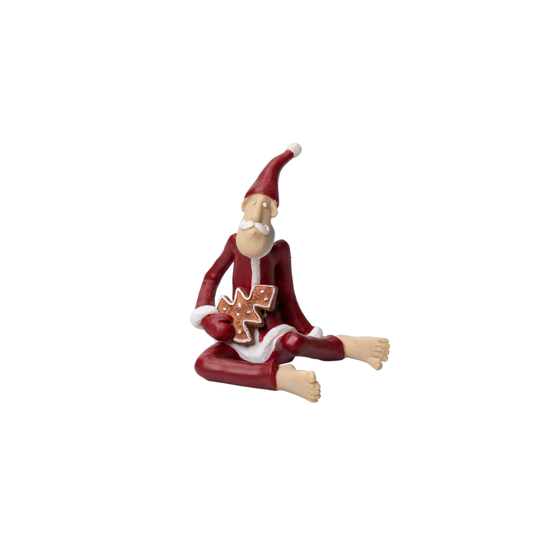 Santa Ove with gingerbread H.7,1cm
