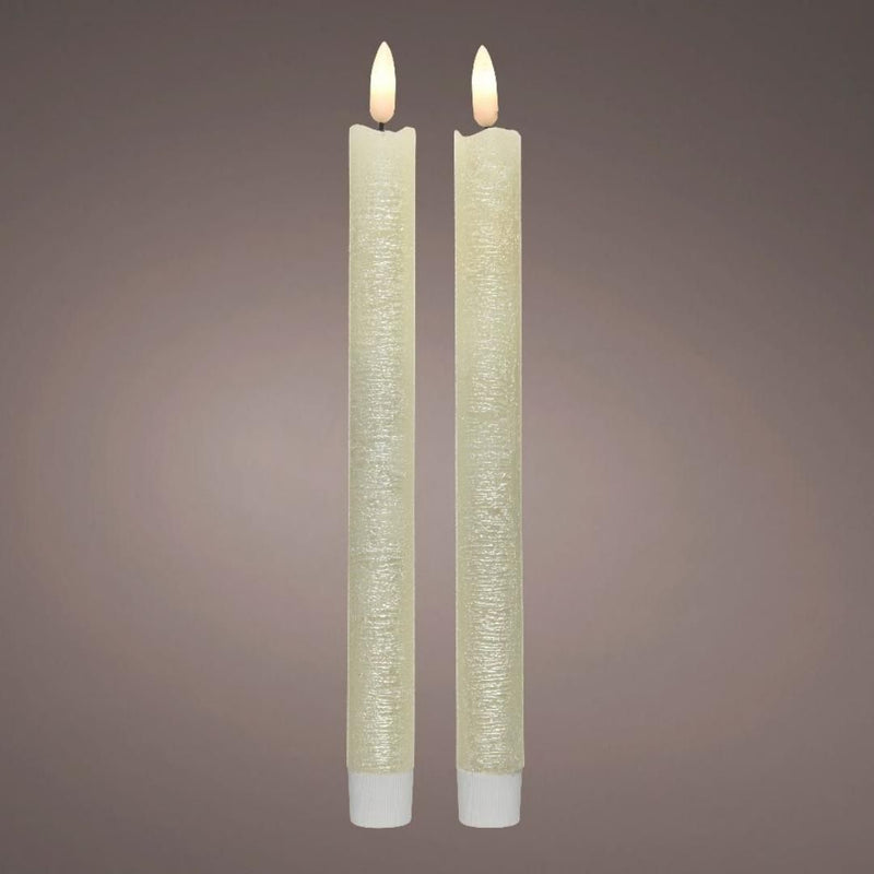 LED Wick Dinner Candles - 2 Pack