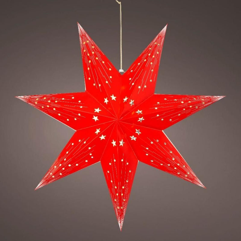 LED Christmas Star Red