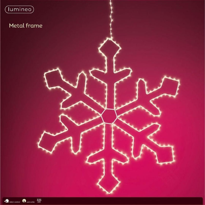Micro LED Metal Christmas Snowflake