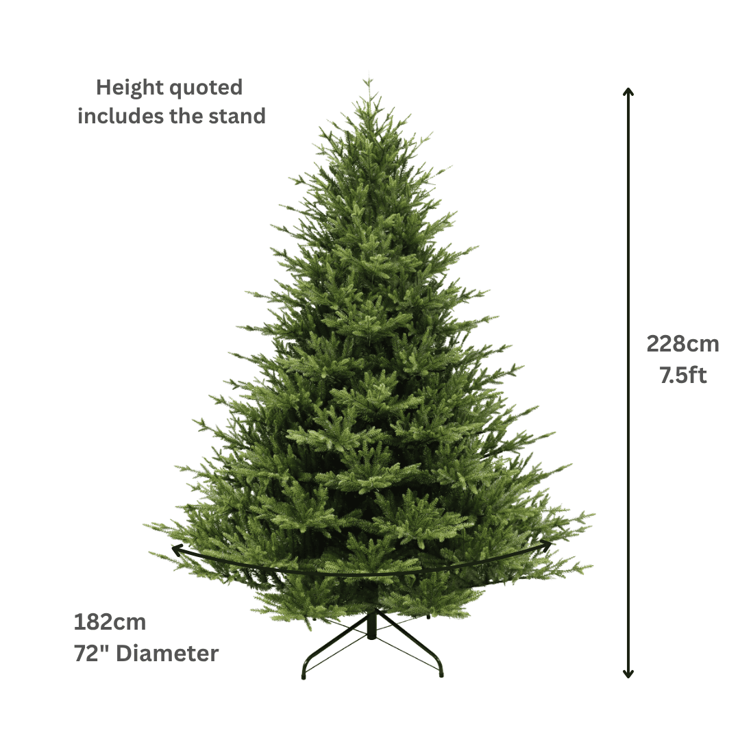 7.5ft Grand Nottingham Fir Artificial Christmas Tree