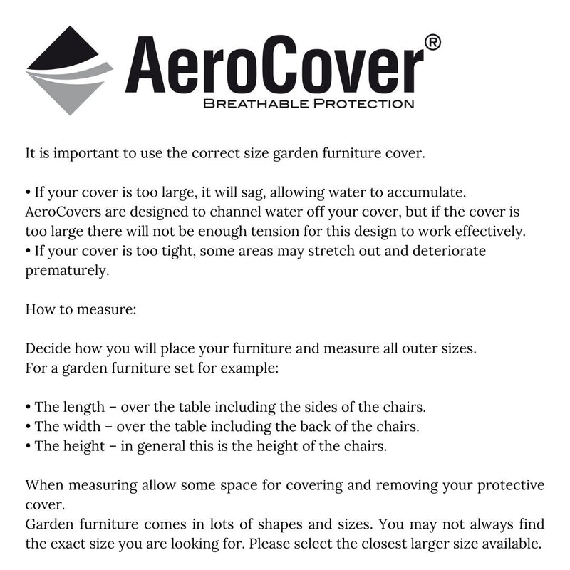AeroCover Garden Set Protective Cover 280x150x85cm
