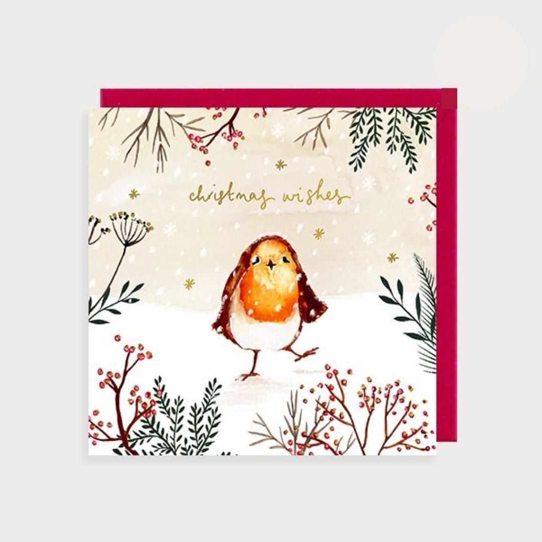 Robins Christmas Wishes Christmas Card
