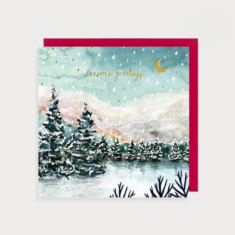 Season's Greetings Landscape Christmas Card