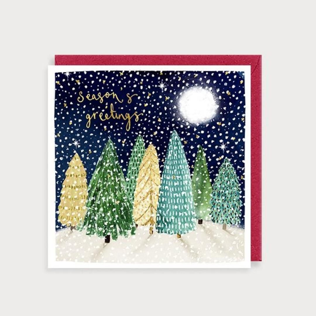 Trees Season's Greetings Christmas Card