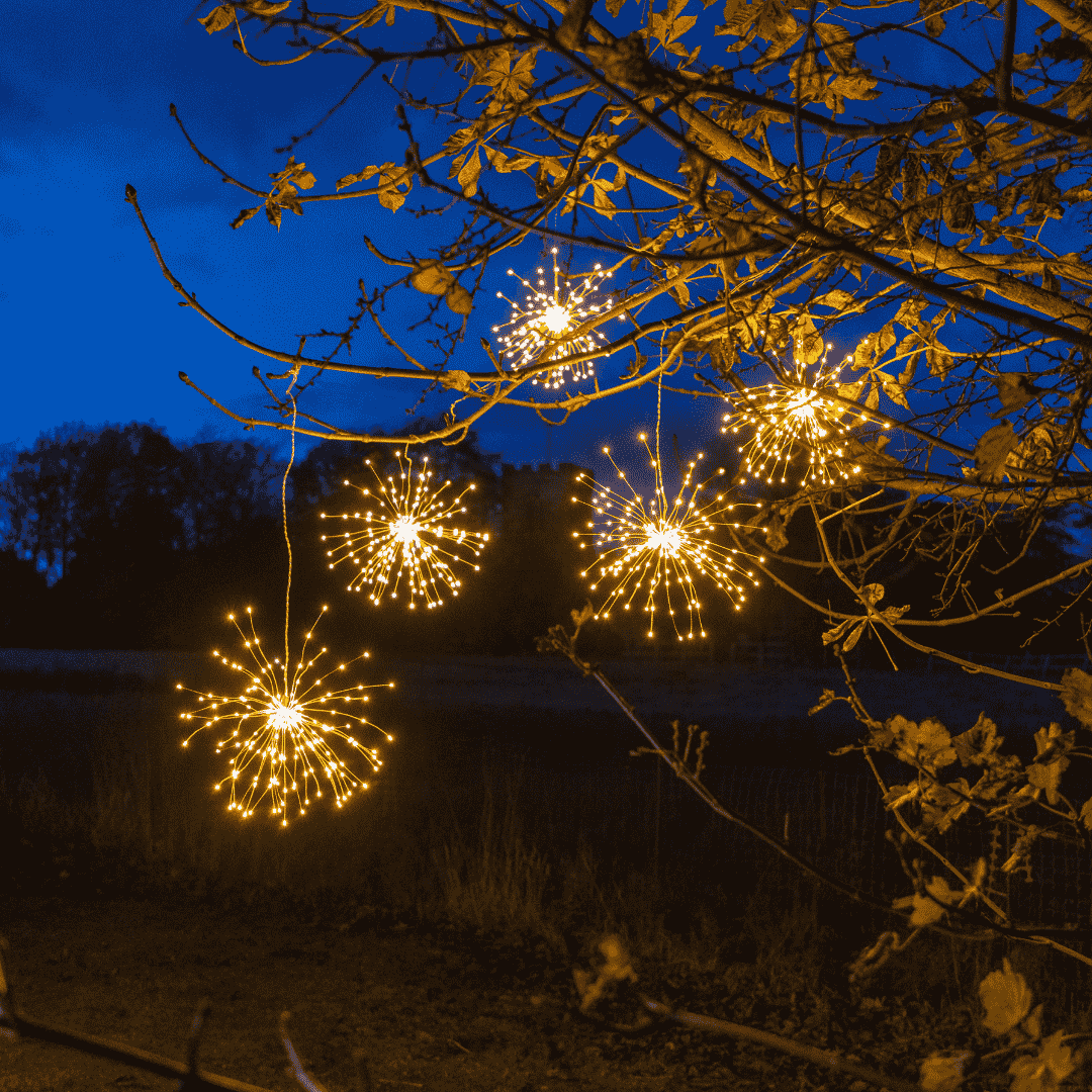 Christmas Firework String Lights - Warm White