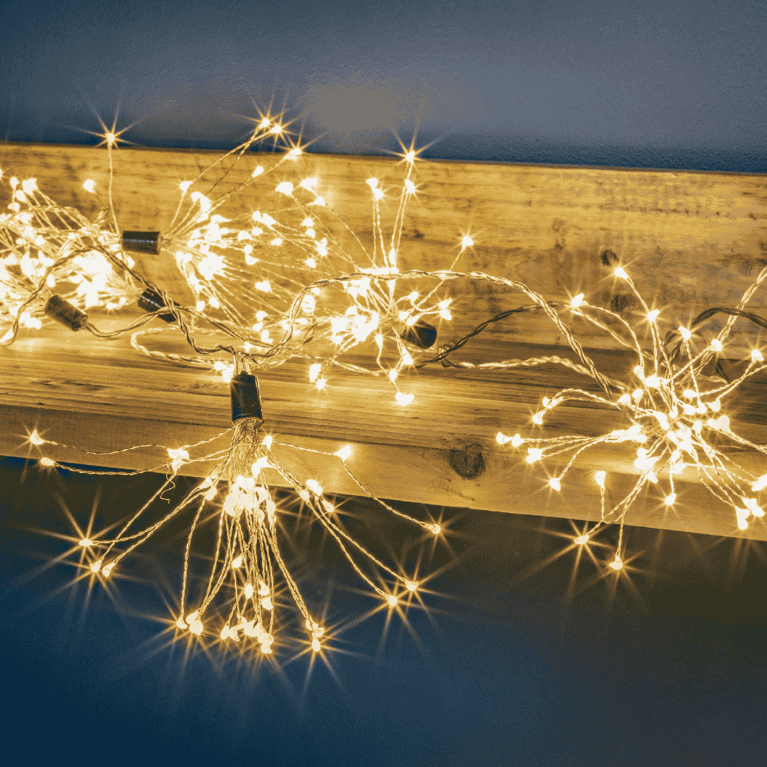 Christmas Firework String Lights - Warm White