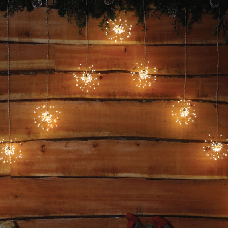 Firework Curtain Lights - Warm White 540 LED