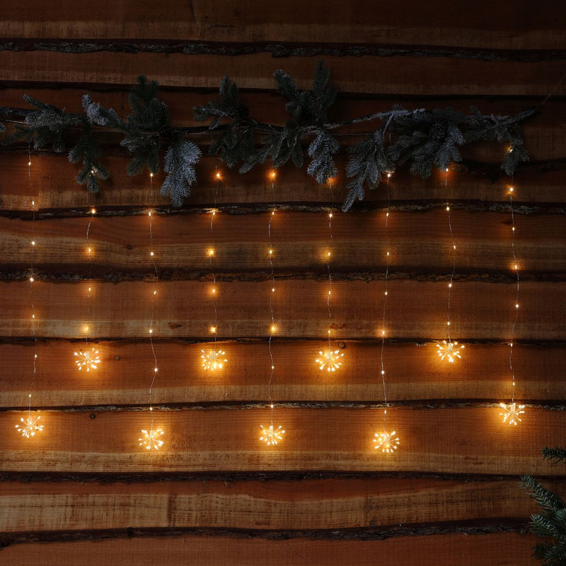 Firework Curtain Lights - Warm White 235 LED