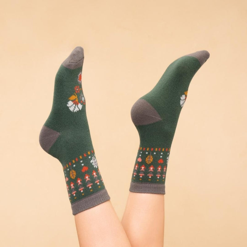 Knitted Socks Art Deco