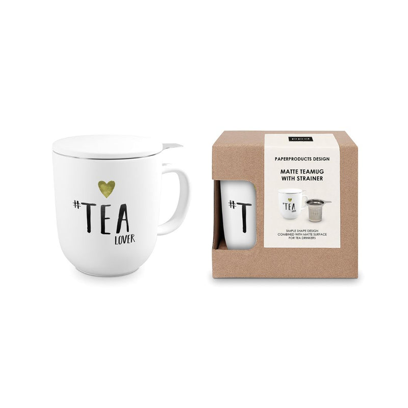 Tea Mug with Strainer & Lid