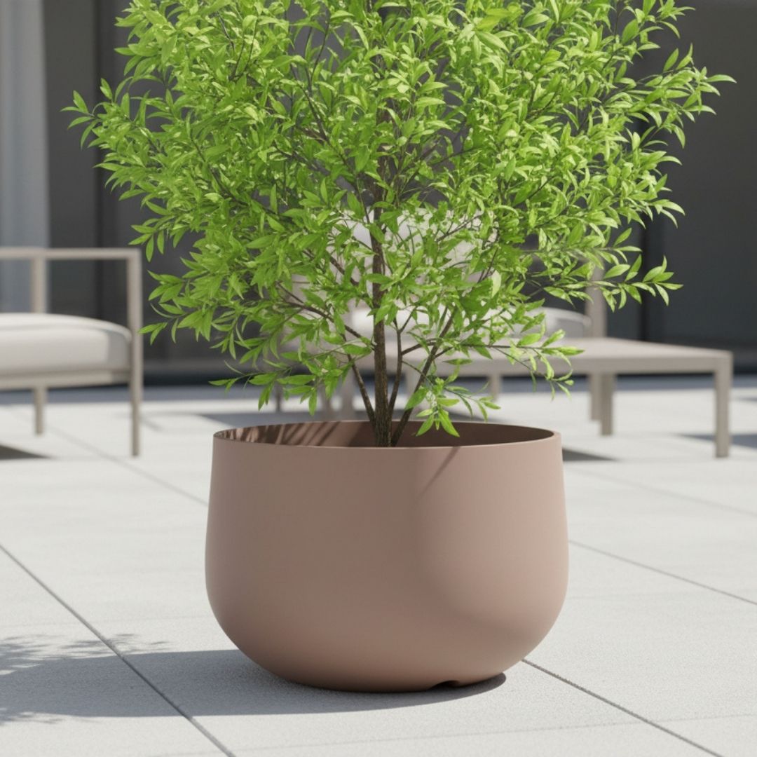 Acaya XL Bowl Planter Tortora - Taupe