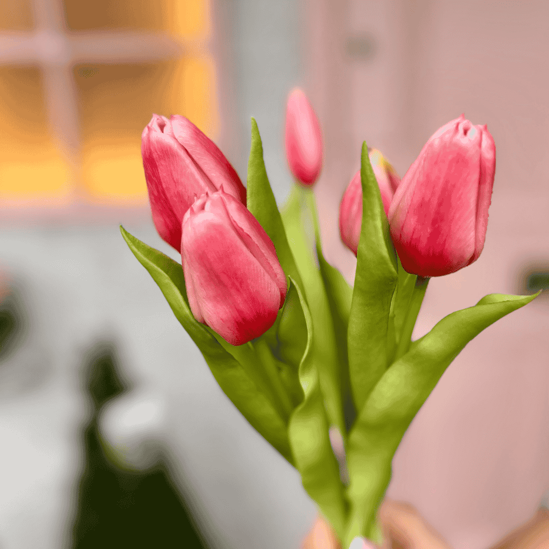 Artificial Tulip Bunch Pink