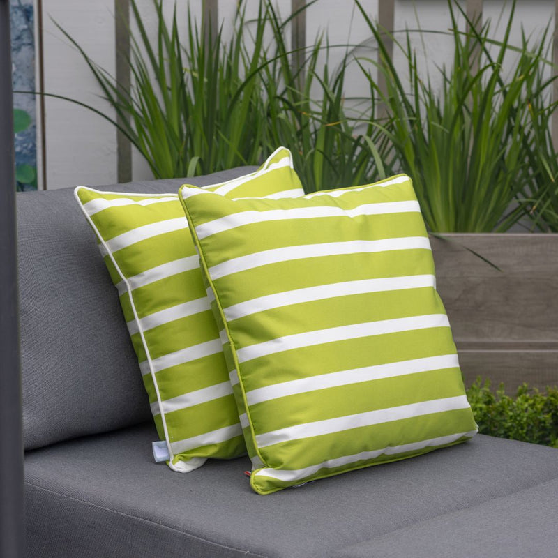 B Cushion Awning Stripe - Olive - The Garden HouseExtreme Lounging