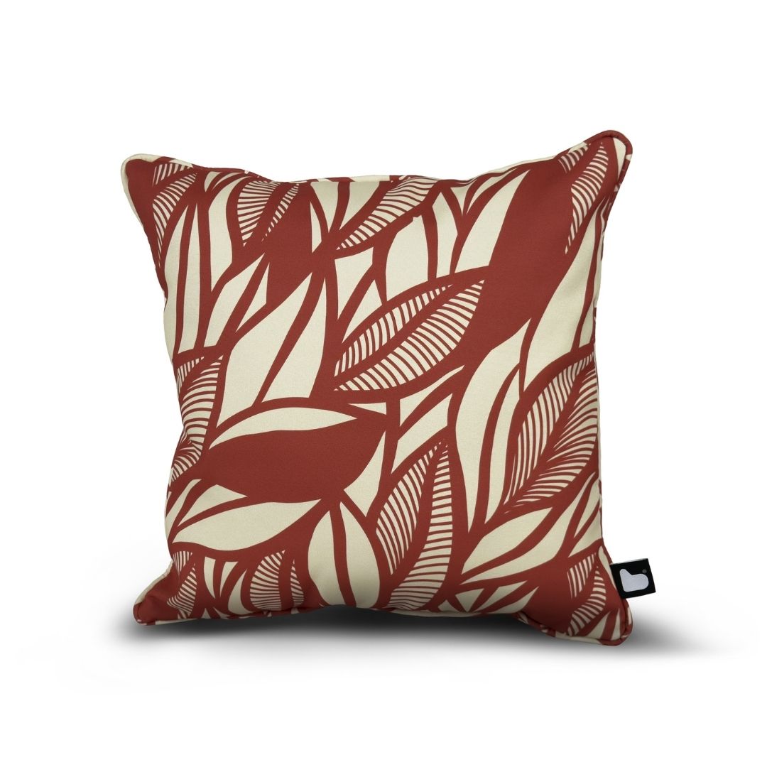 B Outdoor Cushion Poplar Leaf - Marsala