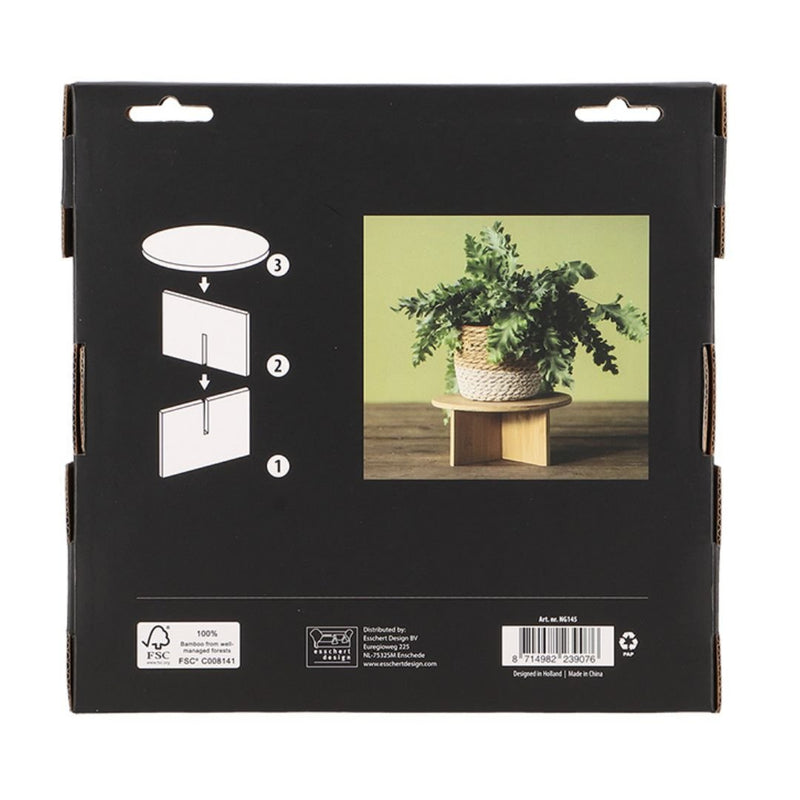 Bamboo Plant Pot Stand Med