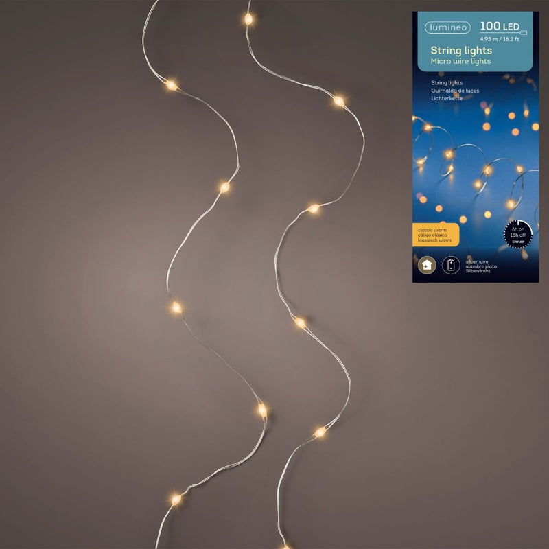 Battery Christmas String Lights Micro LED - Classic Warm