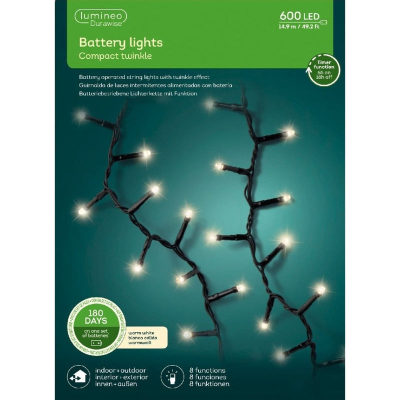 Battery String Lights Compact Twinkle - Warm White