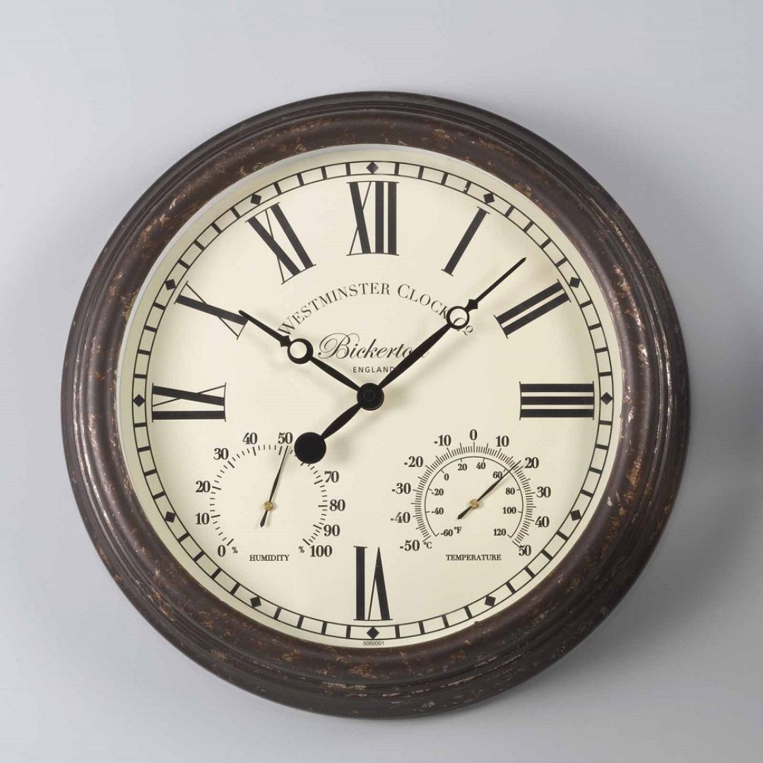 Bickerton Wall Clock & Thermometer