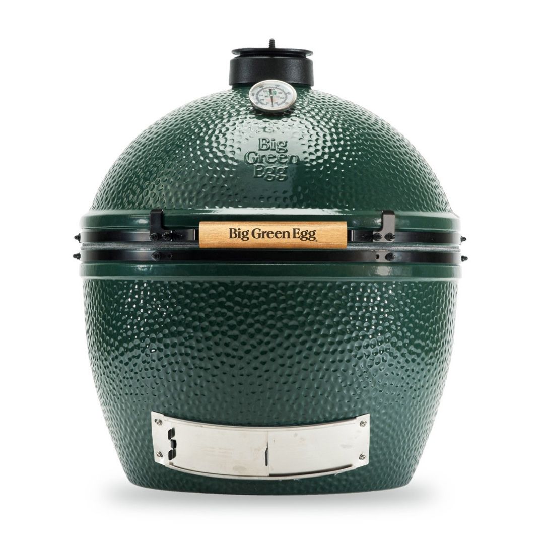 Big Green Egg Charcoal BBQ - XL Mahogany Table Bundle
