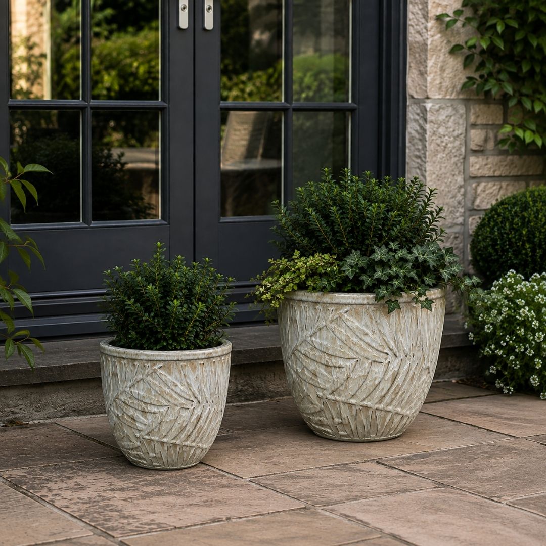 Glazed Pot Bocage - Lichen