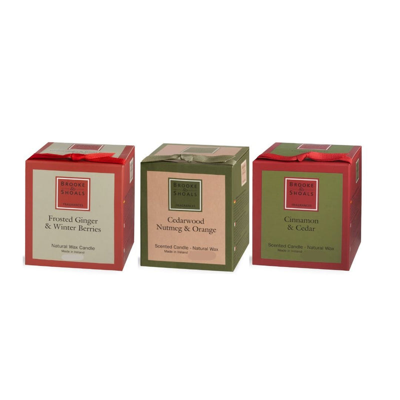 Brooke & Shoals Set 3 Christmas Travel Candles