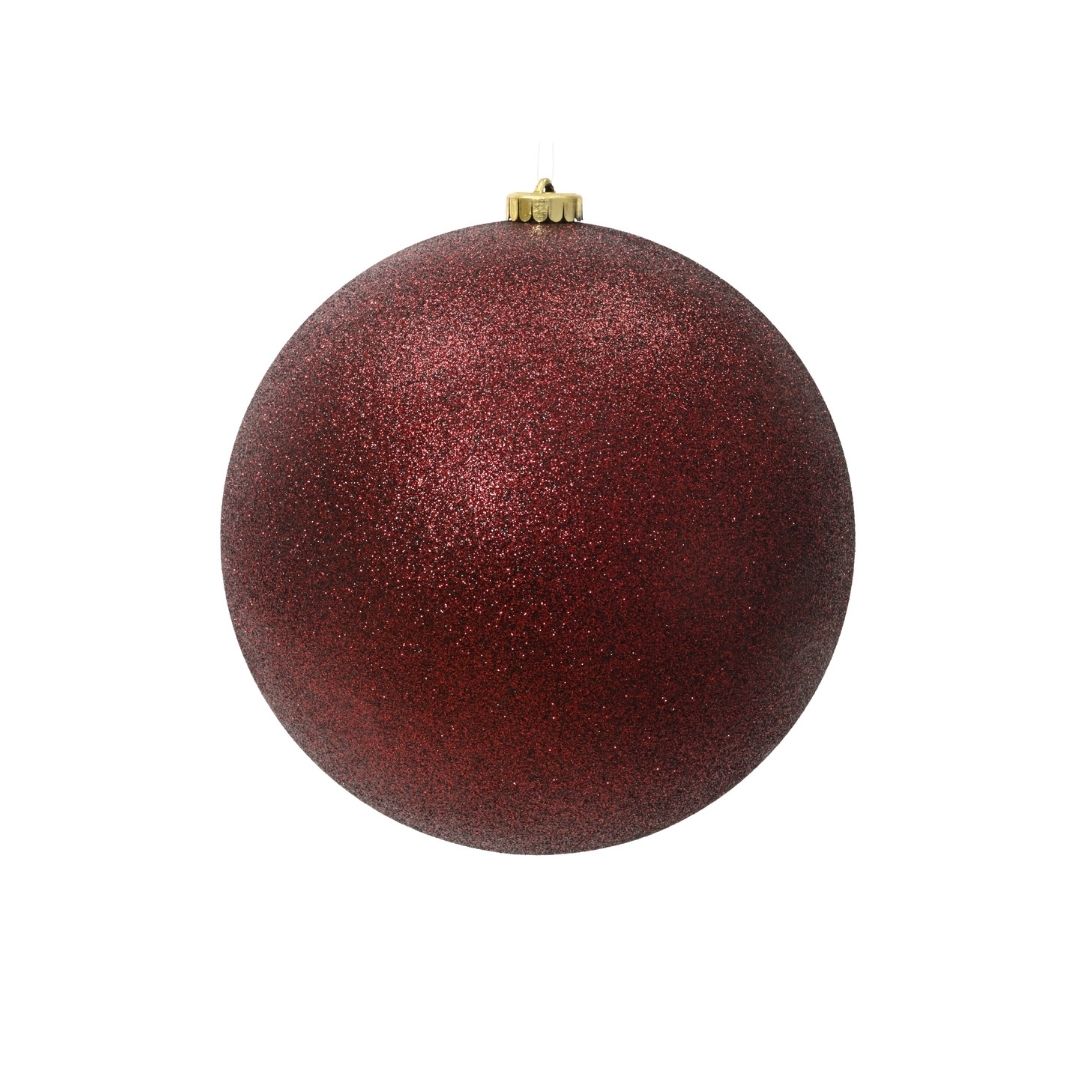 Christmas Bauble Glitter Oxblood