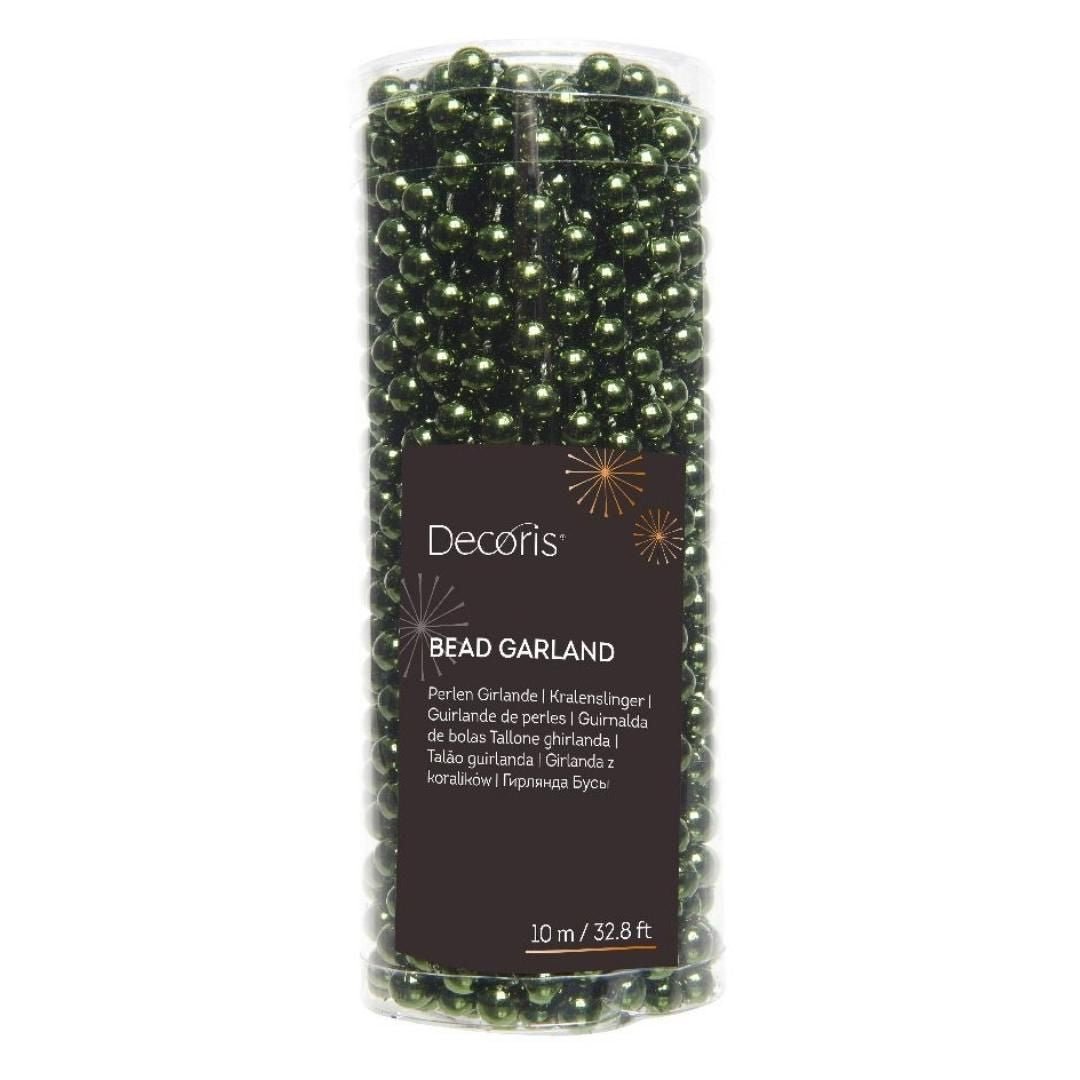 Christmas Bead Garland Pine Green