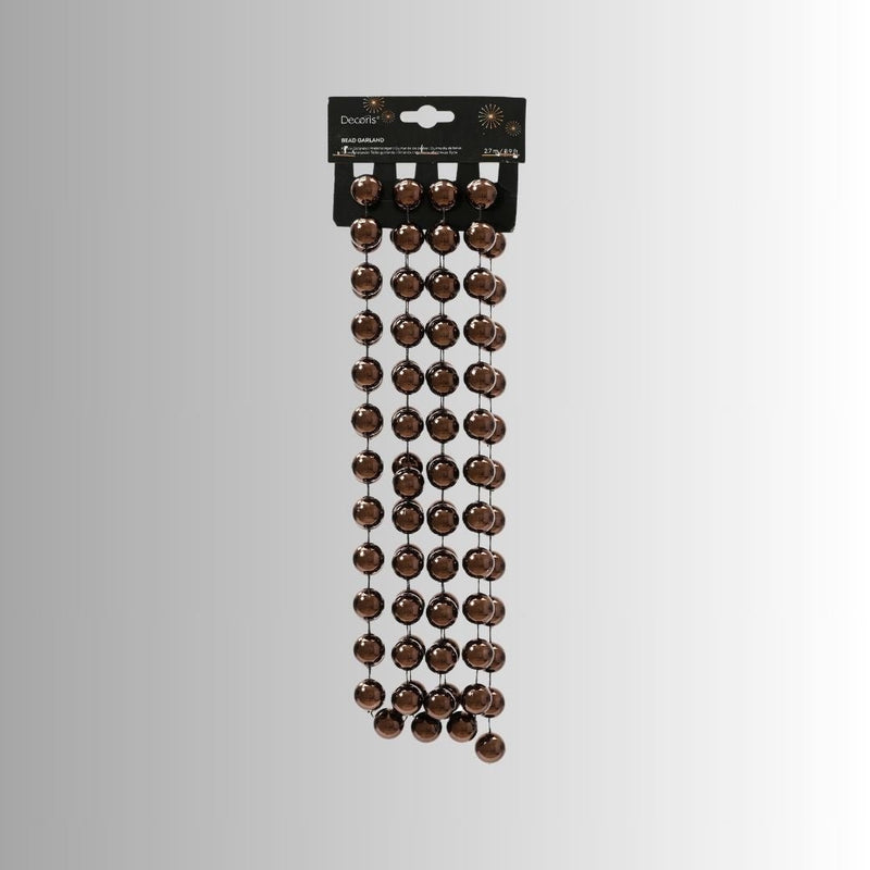 Christmas Bead Garland XXL Black Truffle