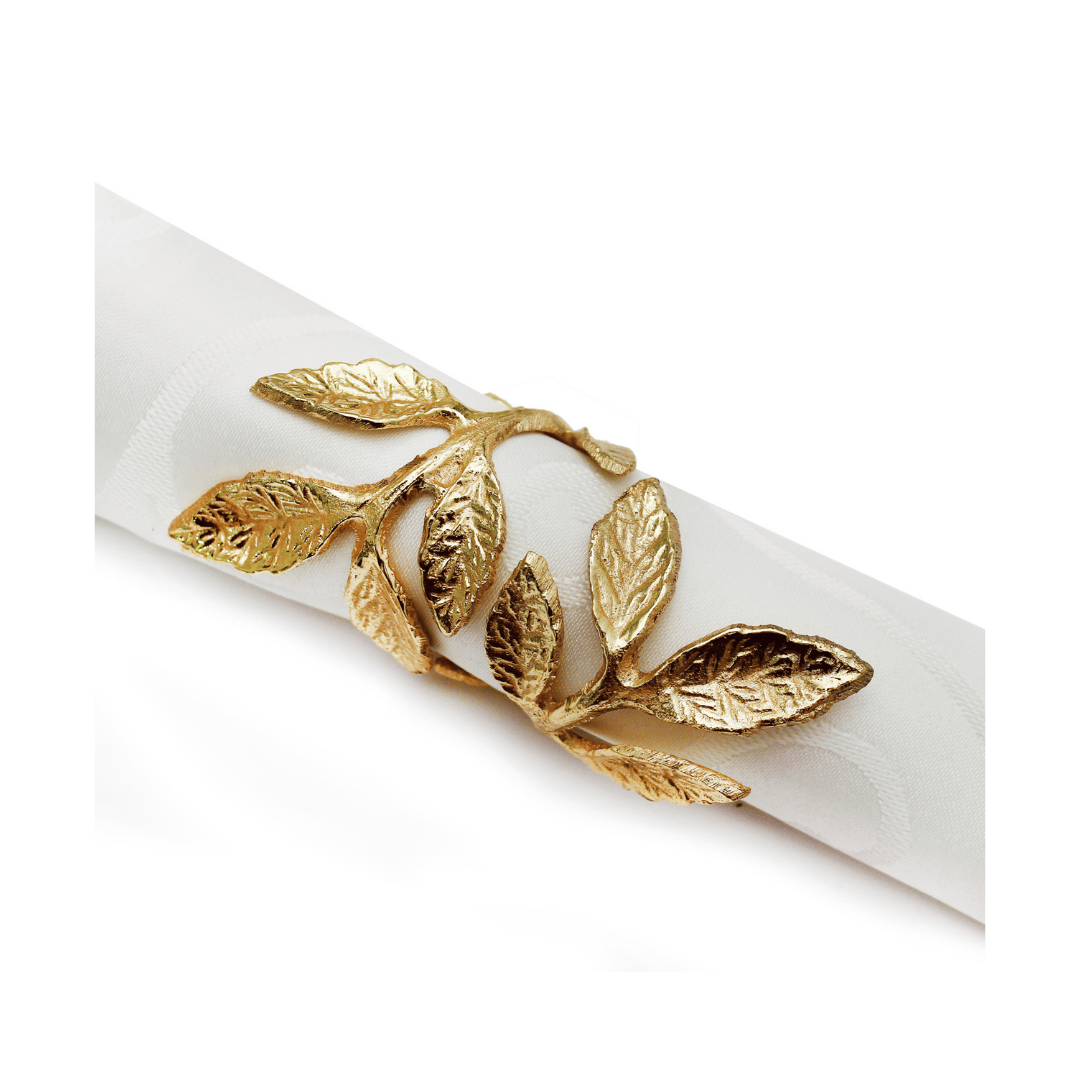 Christmas 'Carolle' Napkin Ring - Gold