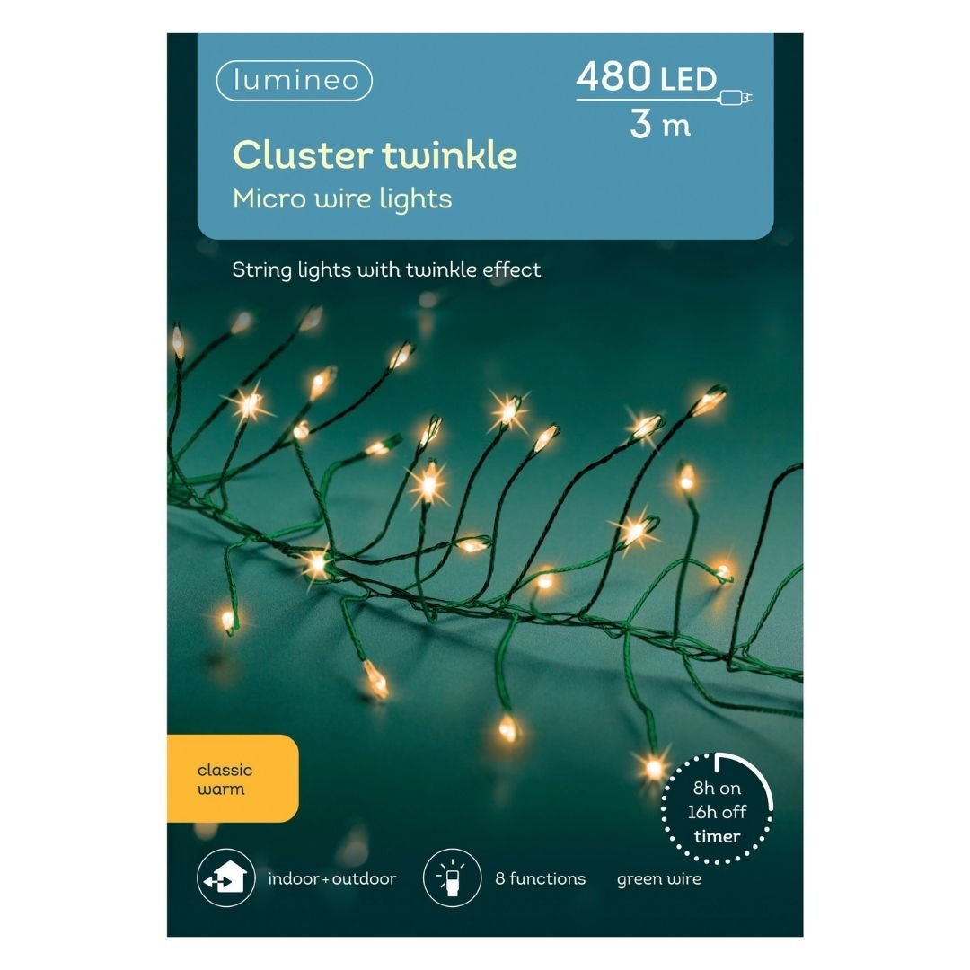 Christmas Cluster Lights Micro LED - Classic Warm