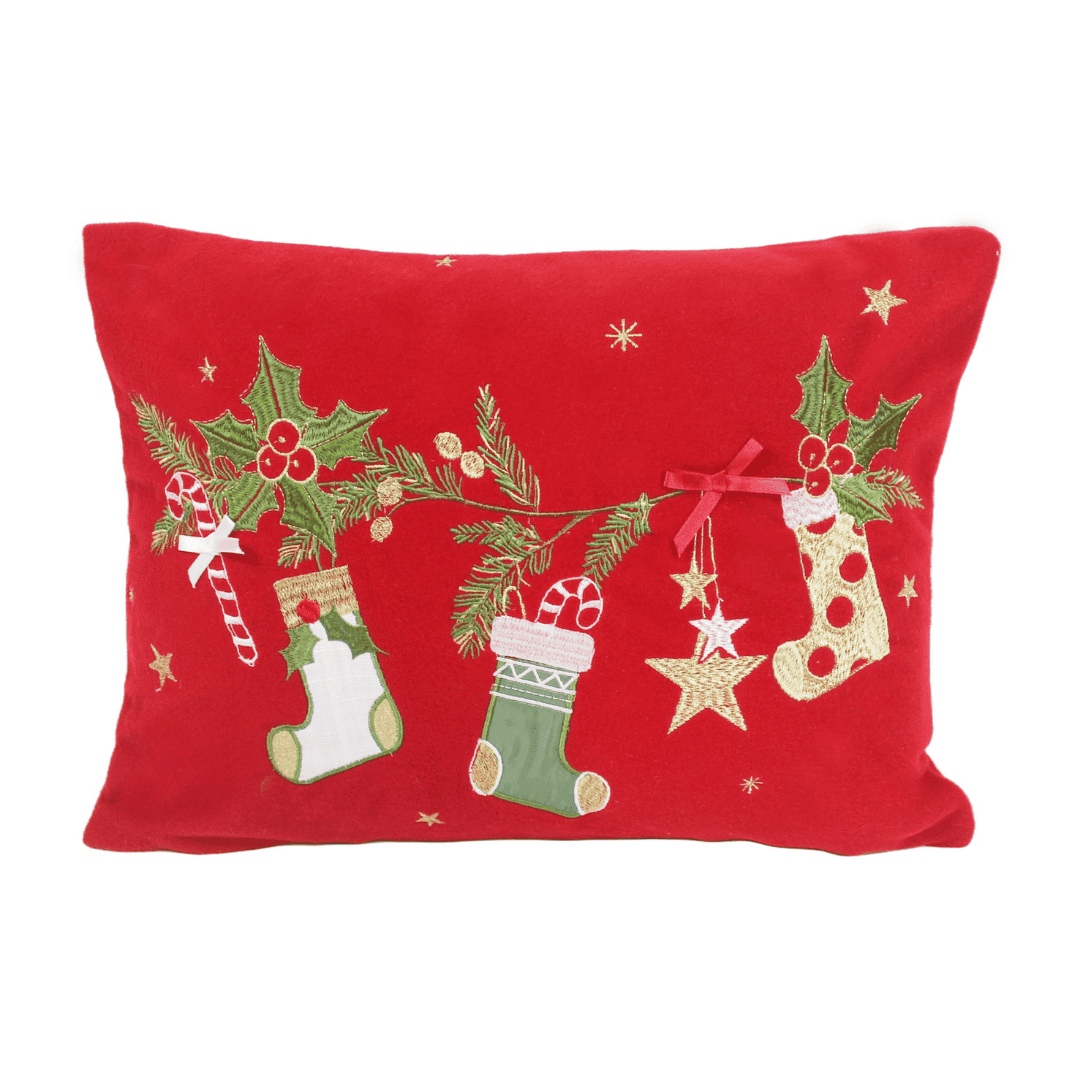 Christmas Cushion 'Festive Stockings'